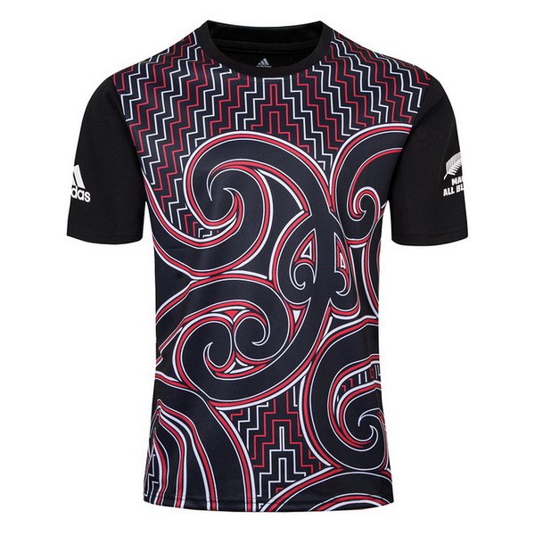 Camiseta de Entrenamiento Rugby All Blacks 2018 Negro Rojo